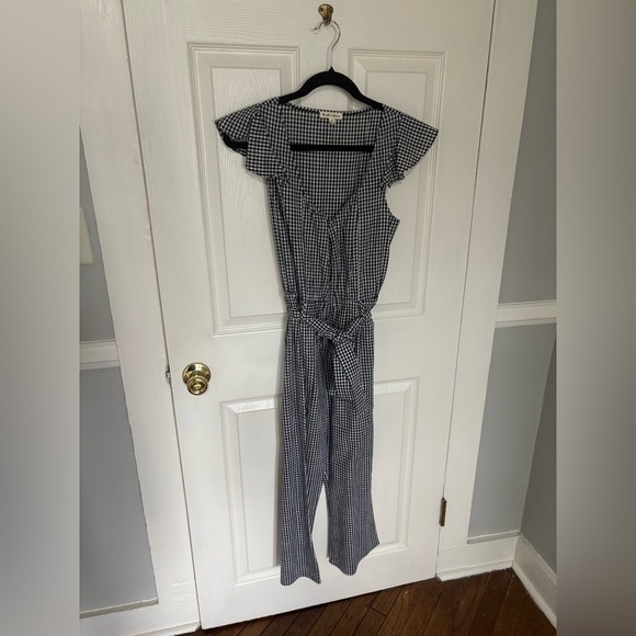 For Love & Lemons Gingham Ruffle Jumpsuit | Retro Romance One-Piece | Size Small - Picture 2 of 11